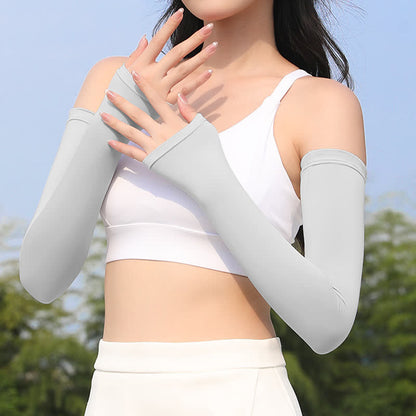 Outdoor Sports Sun Protection Ice Silk Arm Sleeves - image 6