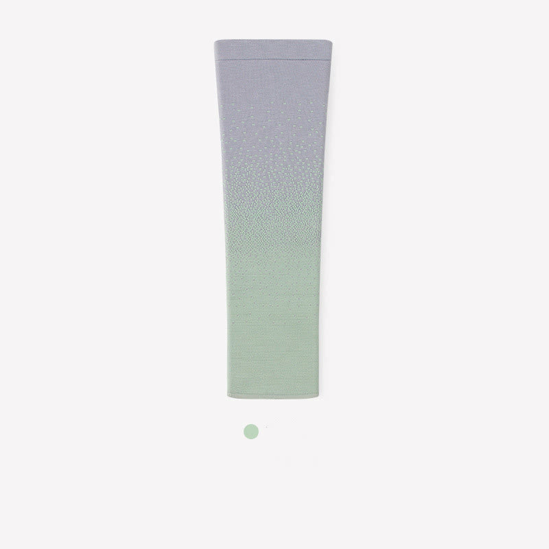 Gradient Color Breathable Sports Thigh Sleeves - Green - XL - image 10