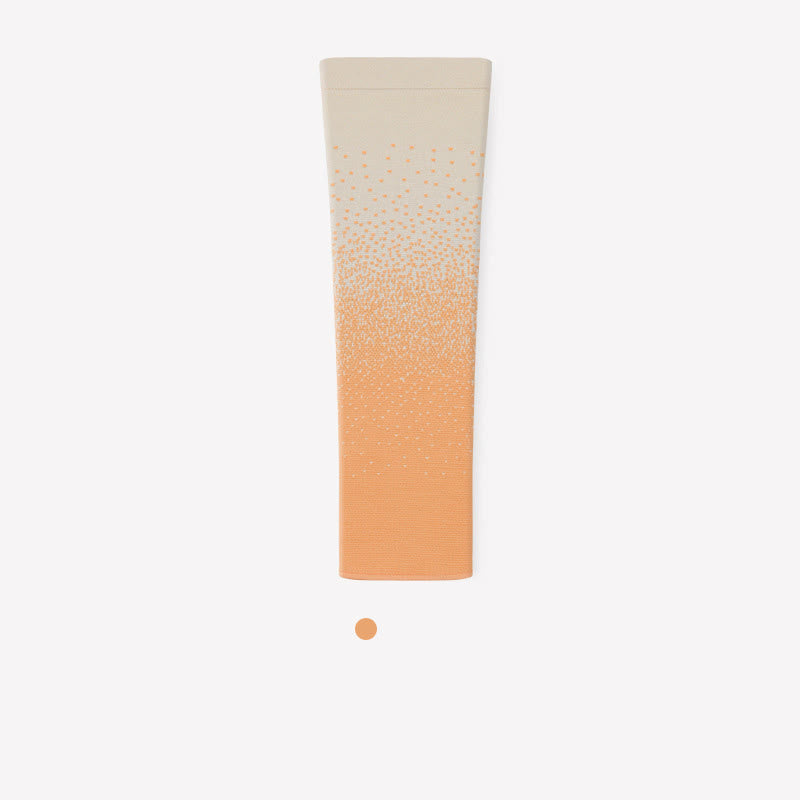 Gradient Color Breathable Sports Thigh Sleeves - Orange - XL - image 9