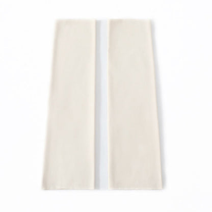 Solid Color Basic Breathable Calf Sleeves - Beige - XL - image 9