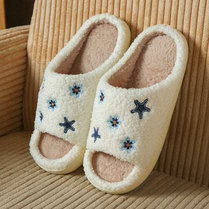 Plus Size Cute Cartoon Flower Star Slippers - image 4