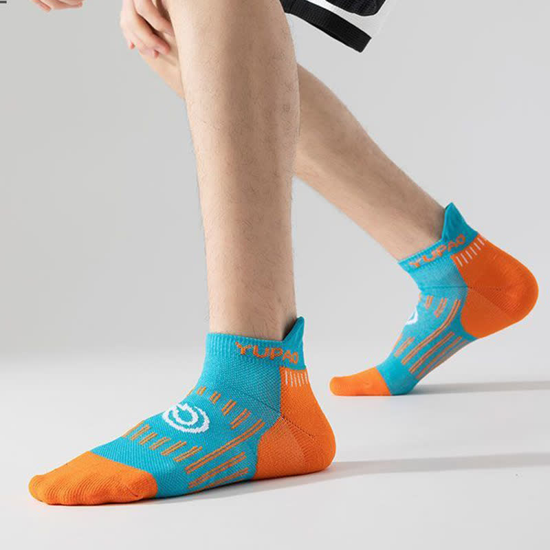 Plus Size Color Block Sports Ankle Compression Socks(5 Pairs) - image 9