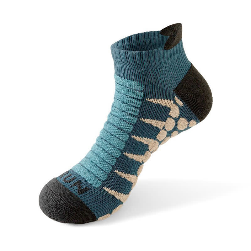Plus Size Workout Grip Ankle Compression Socks(5 Pairs) - Dark Green - EU40-46(US7-12) - image 7