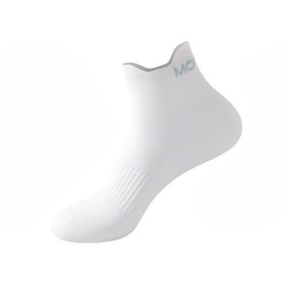 Plus Size Pinstripe Sports Ankle Compression Socks(6 Pairs) - White - EU36-44(US3-10) - image 2