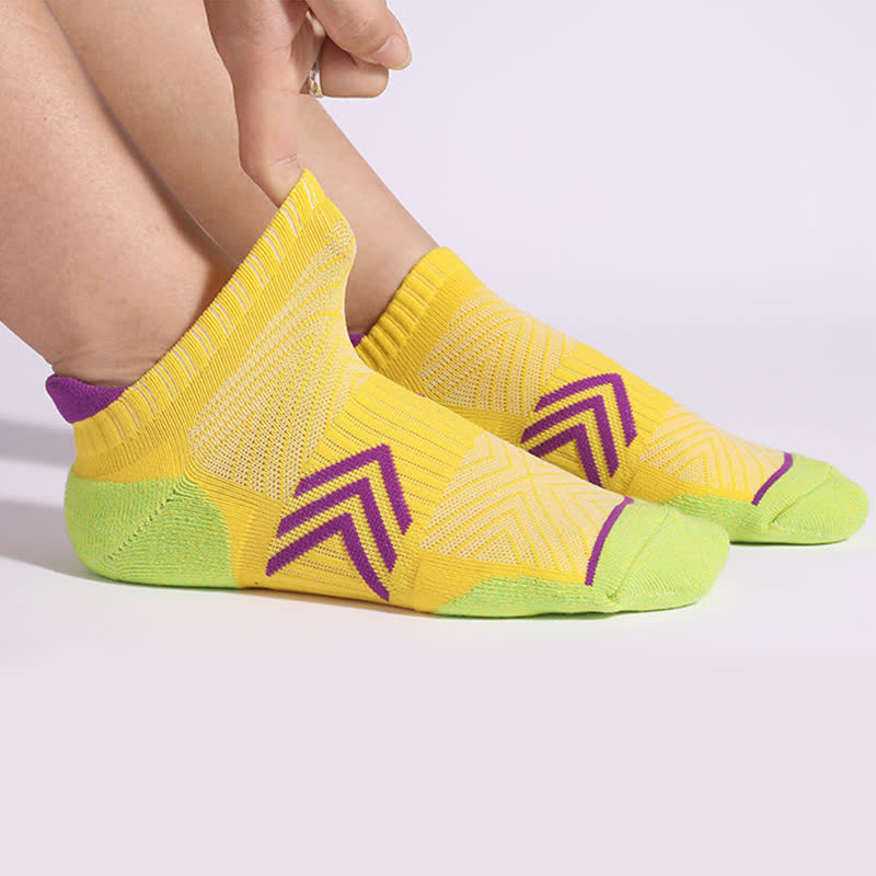 Arrow Colorblock Non-slip Cotton Ankle Compression Socks(6 Pairs) - image 5