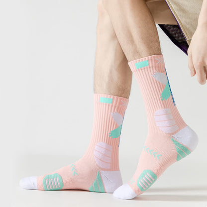 Arrow Graphic Print Sports Quarter Compression Socks(5 Pairs) - image 3