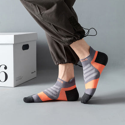 Colorblock Letter Print Ankle Compression Socks(5 Pairs) - image 7