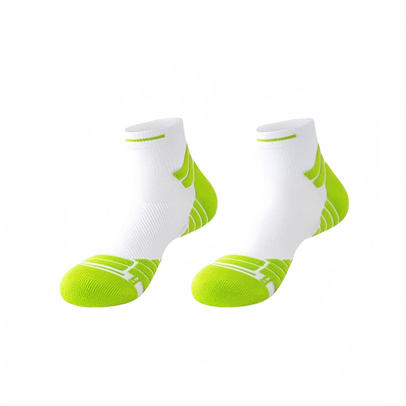 Cushioned Running Ankle Compression Socks(3 Pairs) - Green - EU38-45(US5-11) - image 12
