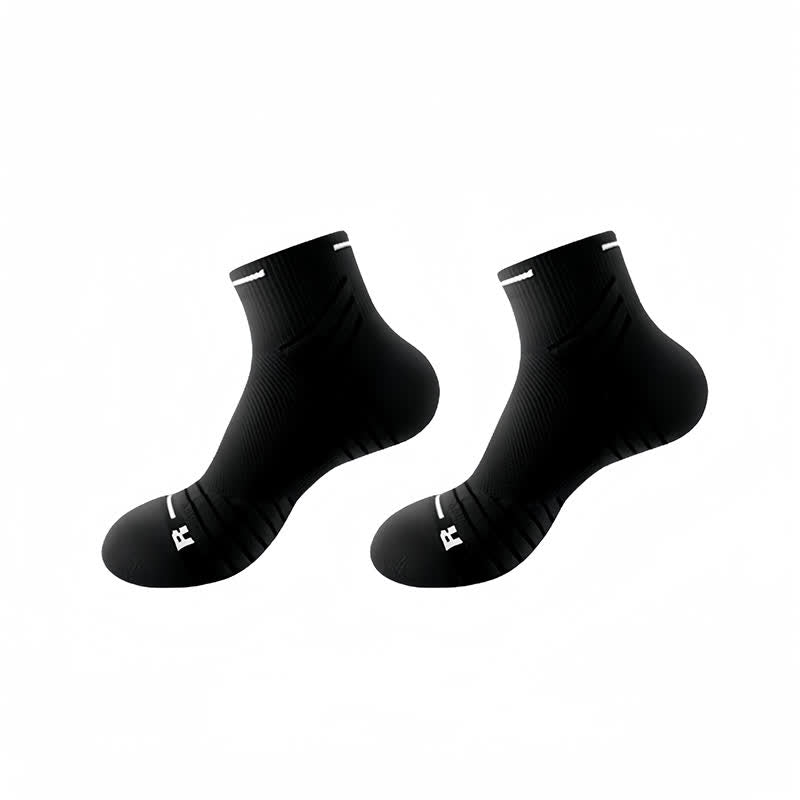 Cushioned Running Ankle Compression Socks(3 Pairs) - Black - EU38-45(US5-11) - image 7