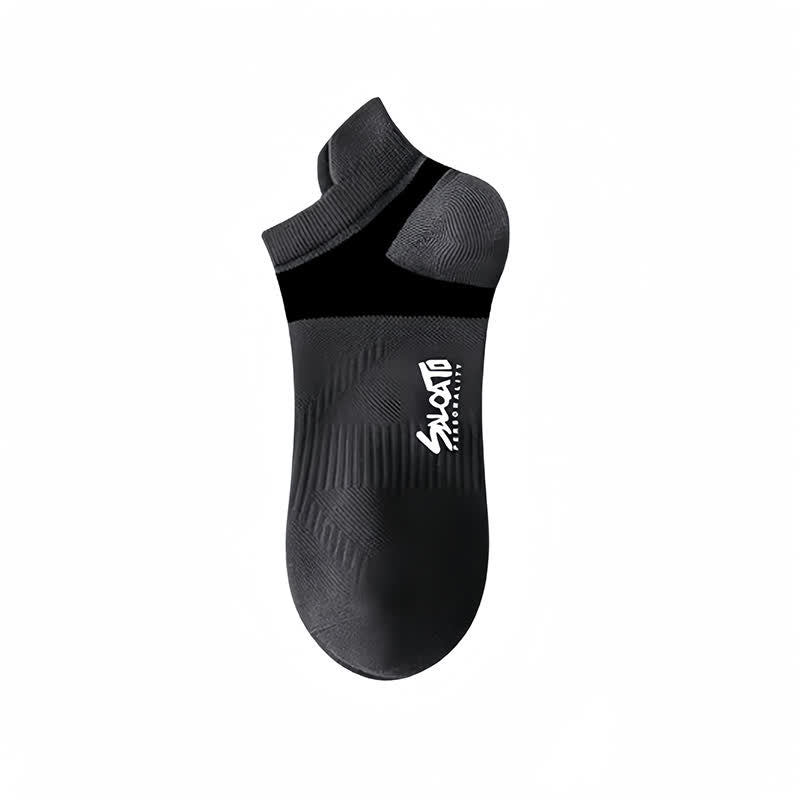 Anti-blister Cotton Athletic Ankle Compression Socks(5 Pairs) - Grey - EU39-44(US6-10) - image 6