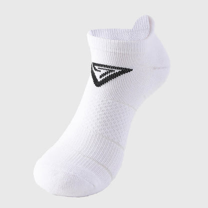 Triangle Print Cotton Ankle Compression Socks(7 Pairs) - White - EU40-44(US7-10) - image 3