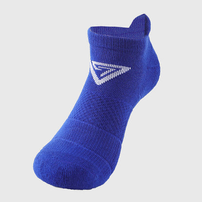 Triangle Print Cotton Ankle Compression Socks(7 Pairs) - Blue - EU40-44(US7-10) - image 12