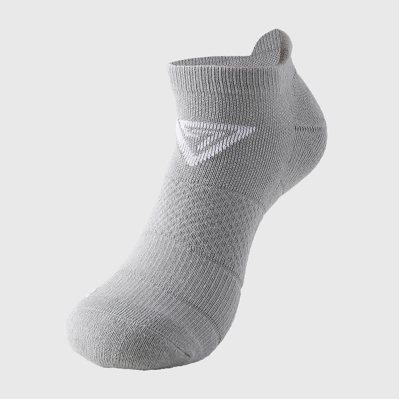 Triangle Print Cotton Ankle Compression Socks(7 Pairs) - Grey - EU40-44(US7-10) - image 5