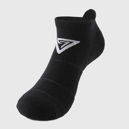Triangle Print Cotton Ankle Compression Socks(7 Pairs) - Black - EU40-44(US7-10) - image 2