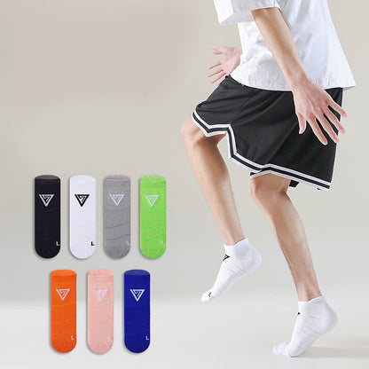 Triangle Print Cotton Ankle Compression Socks(7 Pairs) - image 1
