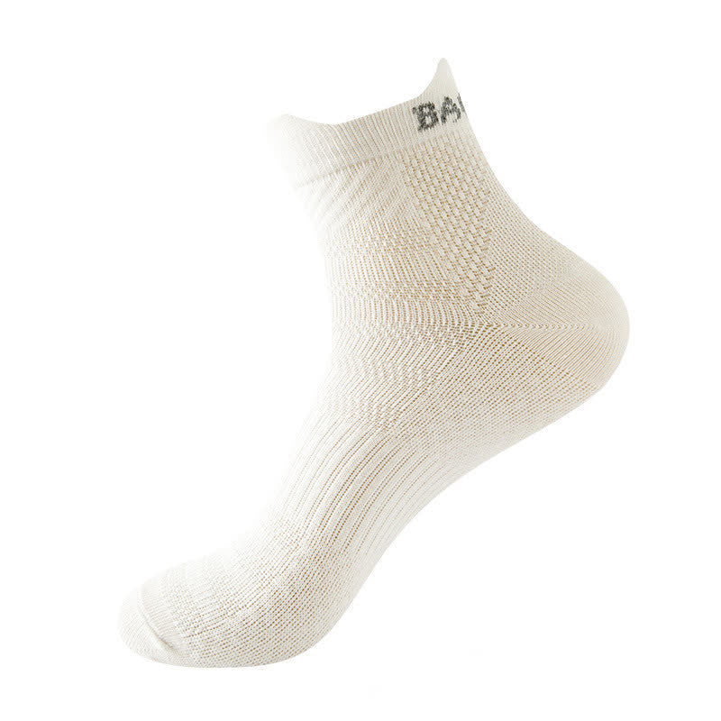 Bright Color Series Cotton Sports Ankle Compression Socks(8 Pairs) - White - EU36-43(US3-9) - image 7