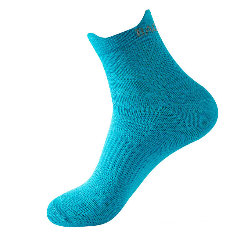 Bright Color Series Cotton Sports Ankle Compression Socks(8 Pairs) - Light Blue - EU36-43(US3-9) - image 14