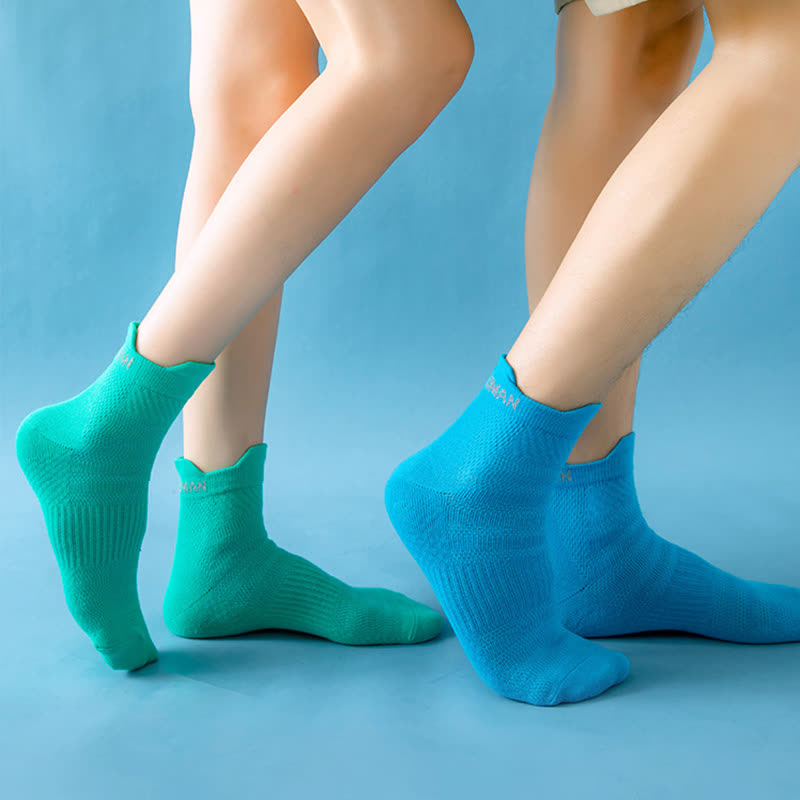 Bright Color Series Cotton Sports Ankle Compression Socks(8 Pairs) - image 4