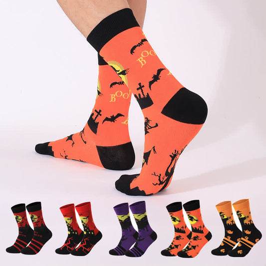 Plus Size Halloween Night Series Quarter Socks(5 Pairs) - image 1