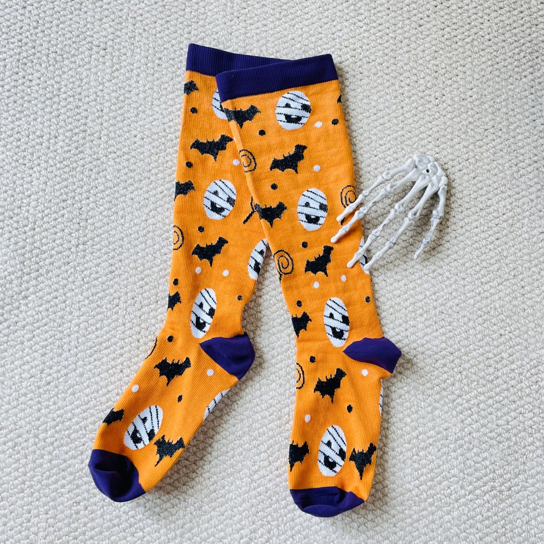 Plus Size Cute Halloween Styles Compression Socks(3 Pairs) - image 1