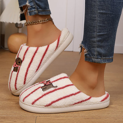 Striped Dog Print Slippers - image 16