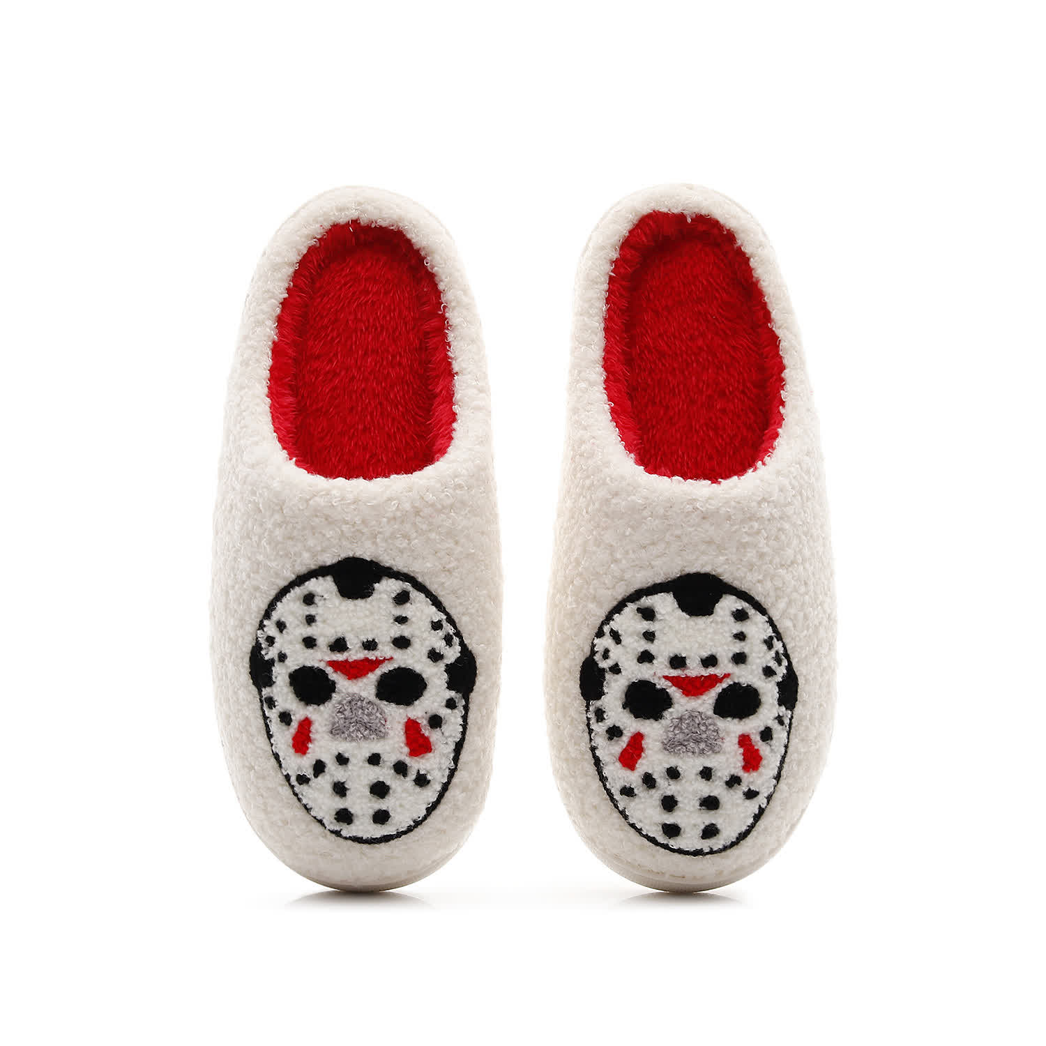 Plus Size Halloween Cartoon Spooky Print Slippers - White - EU44-45(US10-11) - image 10
