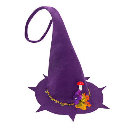 Halloween Maple Leaf Mushroom Wizard Hat - image 2