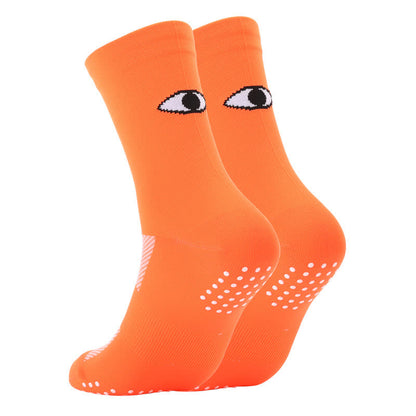 Eye Print Quarter Compression Socks(6 Pairs) - Orange - EU40-45(US7-11) - image 5