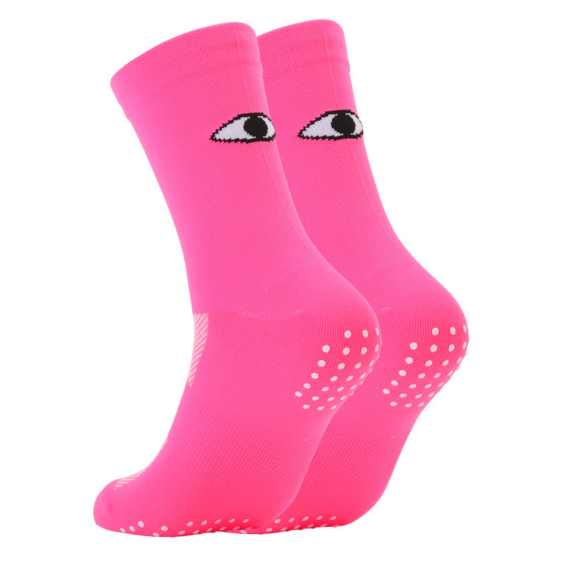 Eye Print Quarter Compression Socks(6 Pairs) - Pink - EU40-45(US7-11) - image 10