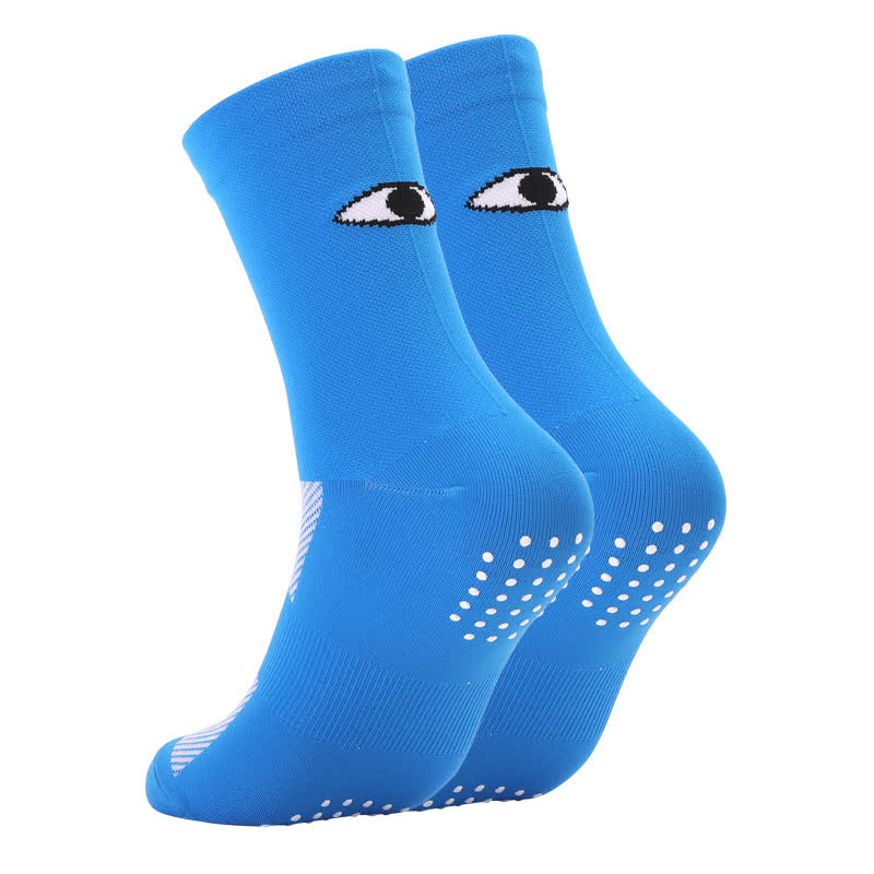 Eye Print Quarter Compression Socks(6 Pairs) - Blue - EU40-45(US7-11) - image 9