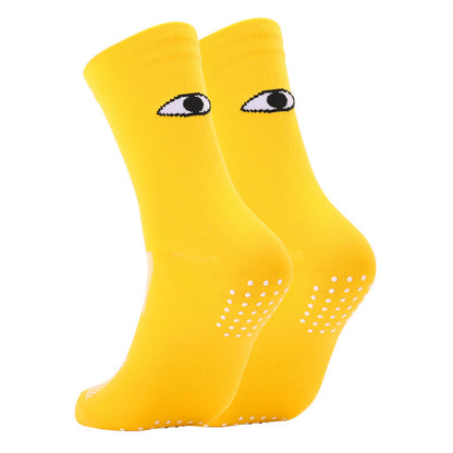 Eye Print Quarter Compression Socks(6 Pairs) - Yellow - EU40-45(US7-11) - image 4