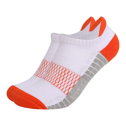 Cotton Comfy Non-slip Ankle Compression Socks(6 Pairs) - Orange - EU39-42(US6-8.5) - image 4