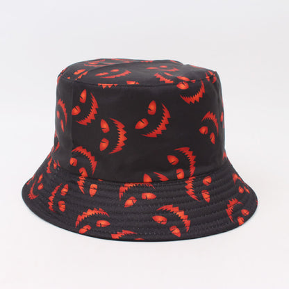 Plus Size Halloween Spooky Print Bucket Hat - C - One Size - image 4