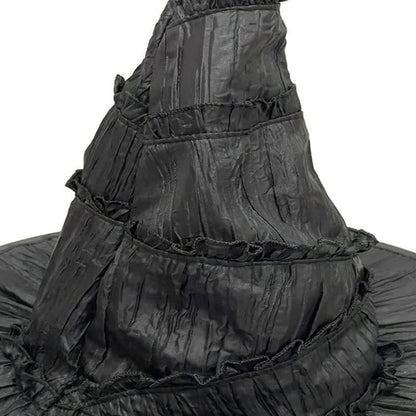 Halloween Gorgeous Large Brim Witch Hat - image 5