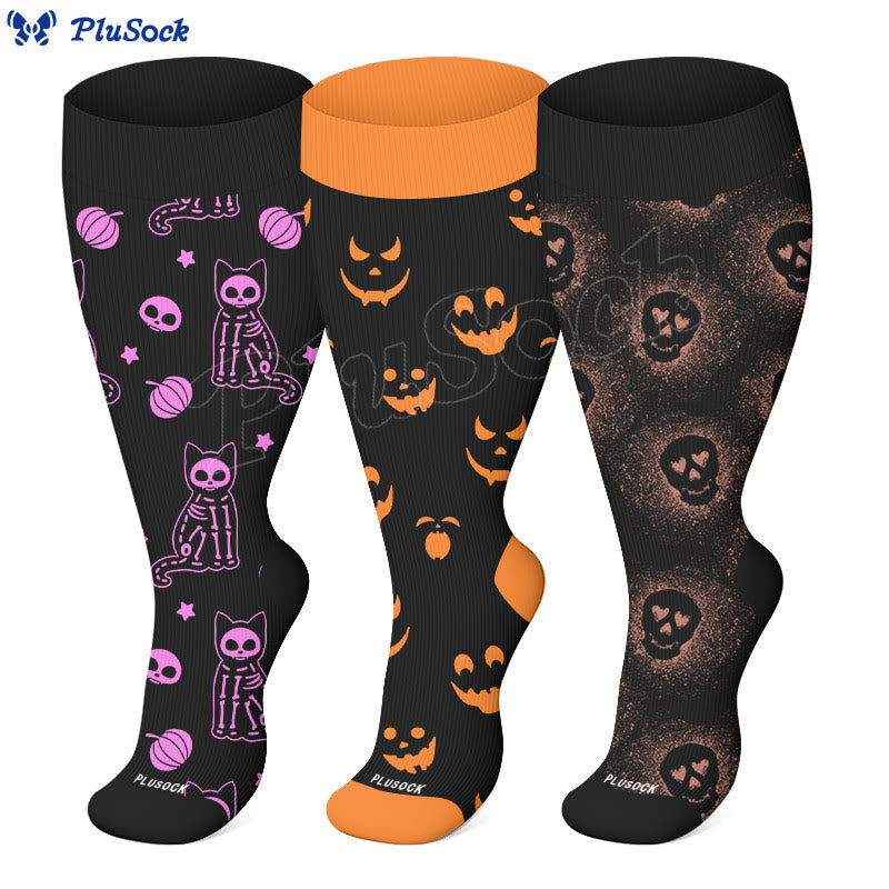 Plus Size X Ray Cat Compression Socks - image 0