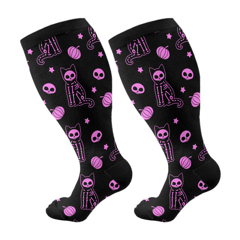Plus Size X Ray Cat Compression Socks - image 7