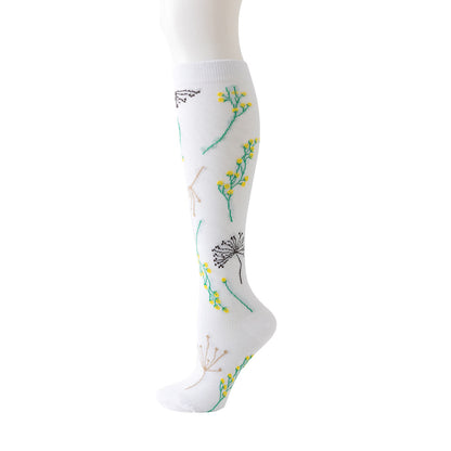 White Floral Series Compression Socks(6 Pairs) - image 2