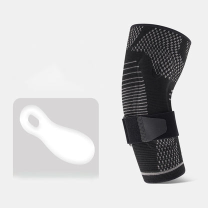 3D Knitted Silicone Elbow Sleeves - Black - XL - image 9