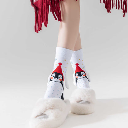 Funny Hand In Hand Quarter Socks(3 Pairs) - image 2