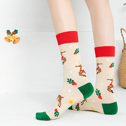 Christmas Pattern Quarter Socks(3 Pairs) - image 3