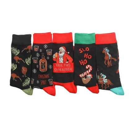 Christmas Creative Quarter Socks(5 Pairs) - image 9