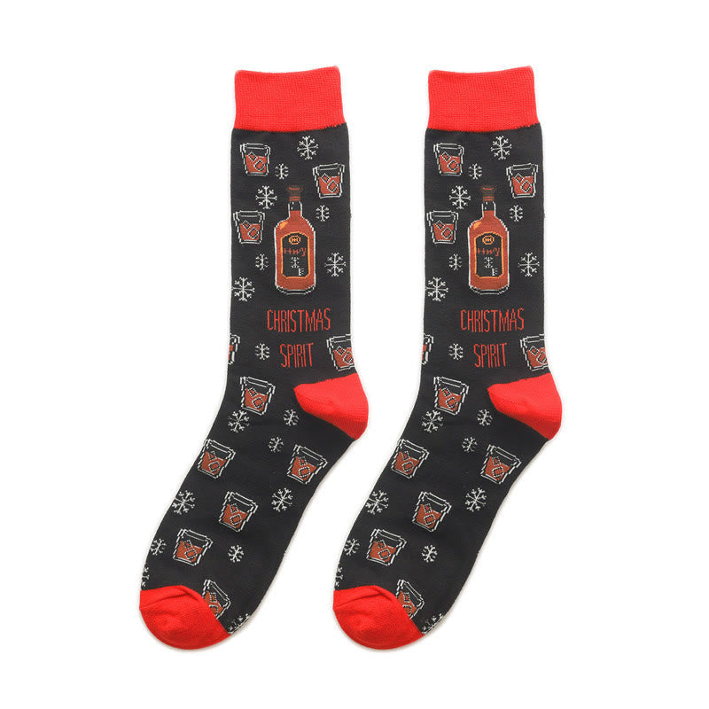 Christmas Creative Quarter Socks(5 Pairs) - image 2