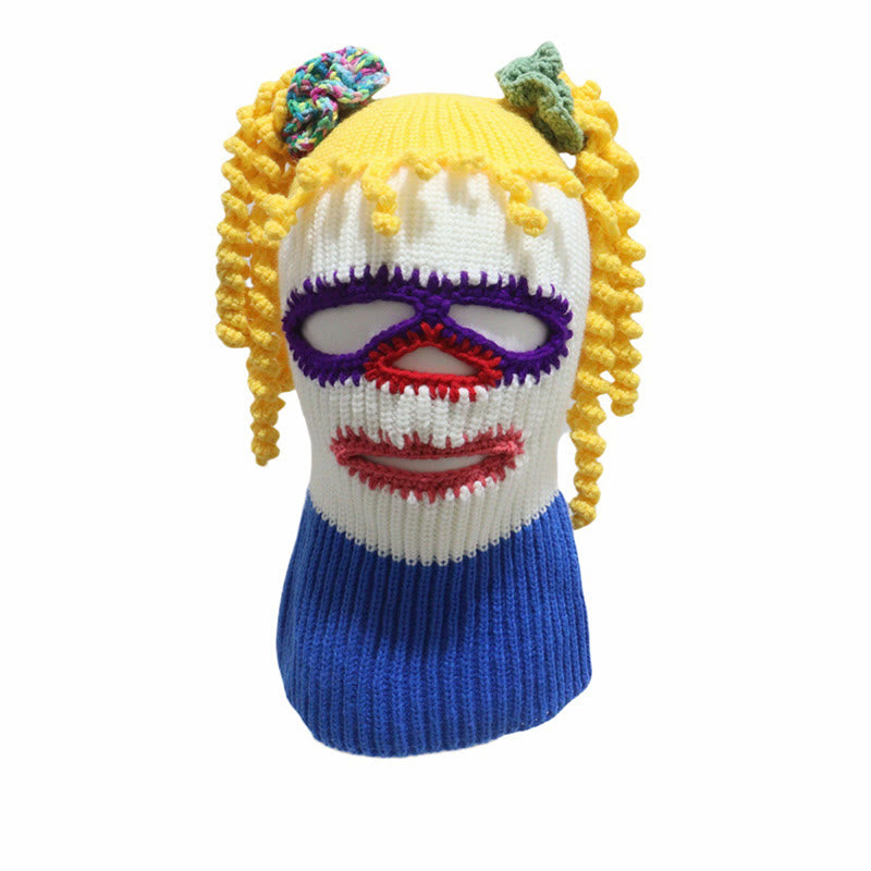 Plus Size Clown Mask Beanie - Multicolor - One Size - image 2