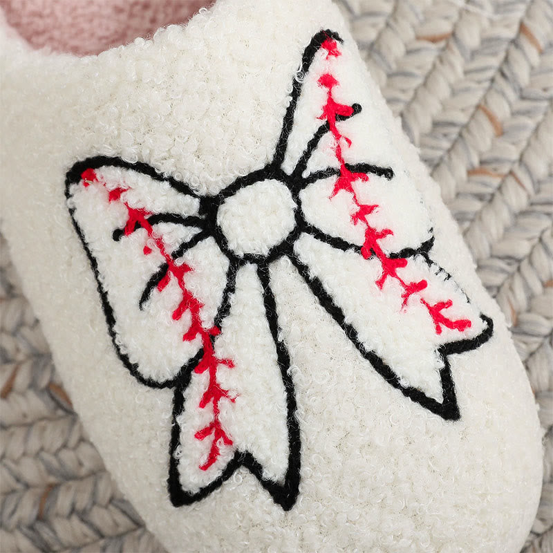 Plus Size Fish Bones Bow Slippers - image 7