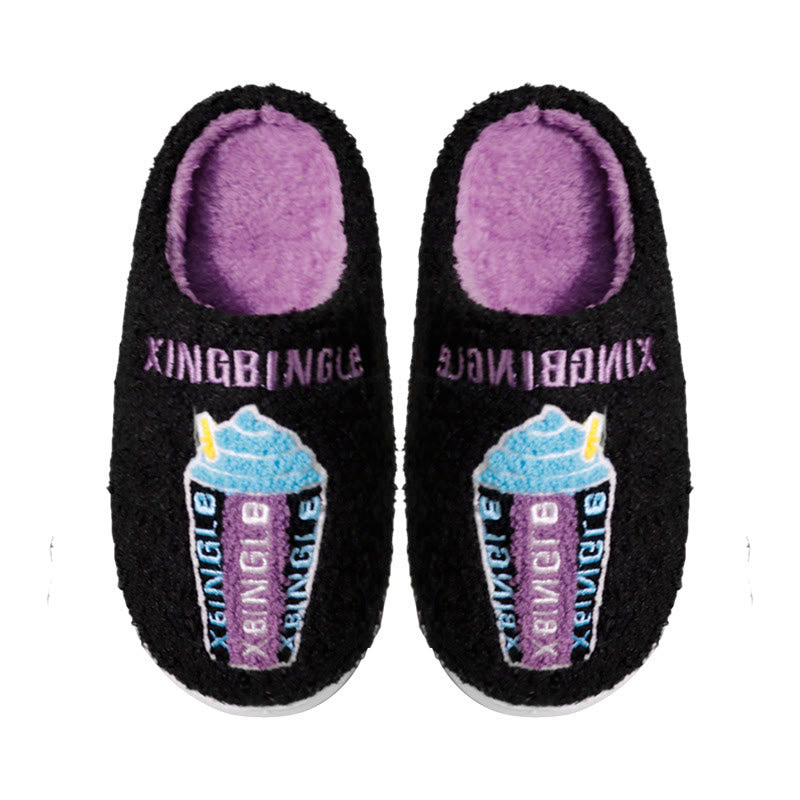 Plus Size Ice Cream Slippers - Black - EU44-45(US10-11) - image 4