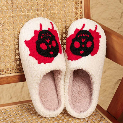 Plus Size Bloody Skull Slippers - White - EU44-45(US10-11) - image 3