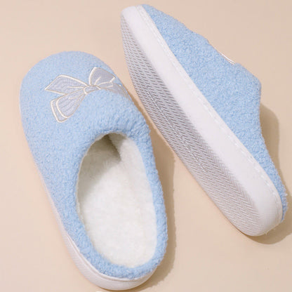 Plus Size Blue Bow Slippers - image 2