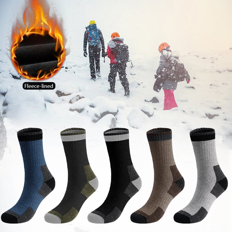 Winter Wool Quarter Socks(5 Pairs) - image 3