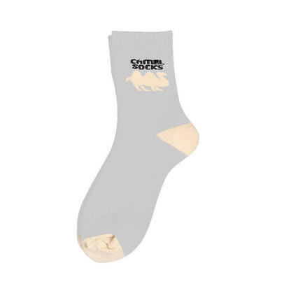 Camel Quarter Socks(5 Pairs) - Light Gray - EU39-44(US6-10) - image 5