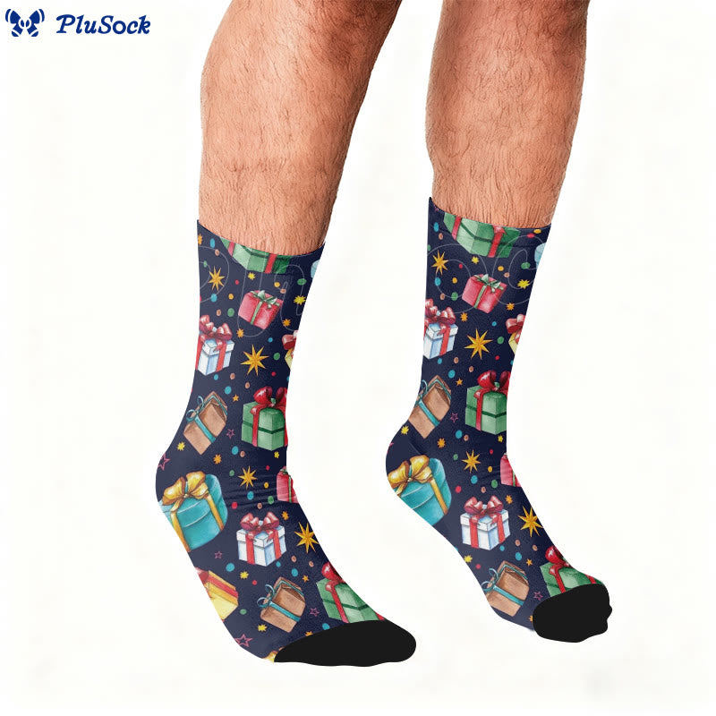 Christmas Gift Box Quarter Socks - image 1